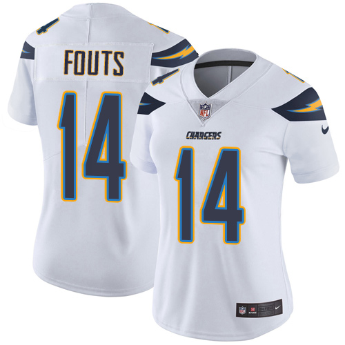 Nike Chargers #14 Dan Fouts White Women's Stitched NFL Vapor Untouchable Limited Jersey Nike Chargers #14 Dan Fouts White Women's Stitched NFL Vapor Untouchable Limited Jersey