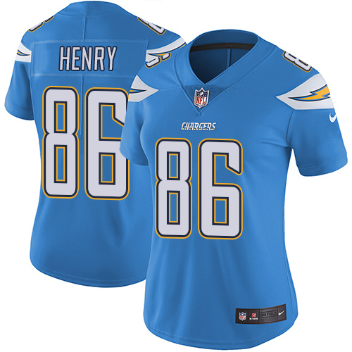 Nike Chargers #86 Hunter Henry Electric Blue Alternate Women's Stitched NFL Vapor Untouchable Limited Jersey Nike Chargers #86 Hunter Henry Electric Blue Alternate Women's Stitched NFL Vapor Untouchable Limited Jersey