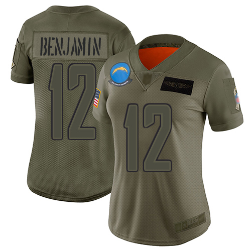 Nike Chargers #12 Travis Benjamin Camo Women's Stitched NFL Limited 2019 Salute to Service Jersey Nike Chargers #12 Travis Benjamin Camo Women's Stitched NFL Limited 2019 Salute to Service Jersey