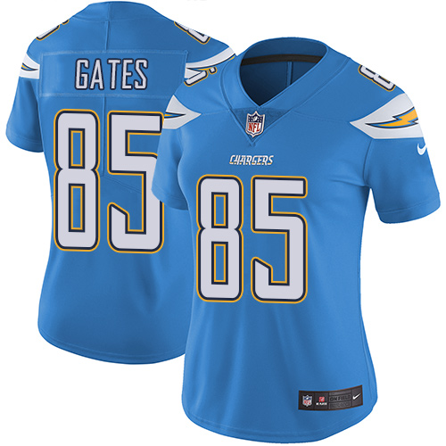Nike Chargers #85 Antonio Gates Electric Blue Alternate Women's Stitched NFL Vapor Untouchable Limited Jersey Nike Chargers #85 Antonio Gates Electric Blue Alternate Women's Stitched NFL Vapor Untouchable Limited Jersey