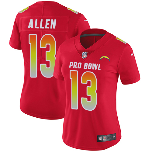 Nike Chargers #13 Keenan Allen Red Women's Stitched NFL Limited AFC 2019 Pro Bowl Jersey Nike Chargers #13 Keenan Allen Red Women's Stitched NFL Limited AFC 2019 Pro Bowl Jersey