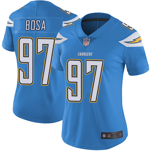 Nike Chargers #97 Joey Bosa Electric Blue Alternate Women's Stitched NFL Vapor Untouchable Limited Jersey Nike Chargers #97 Joey Bosa Electric Blue Alternate Women's Stitched NFL Vapor Untouchable Limited Jersey