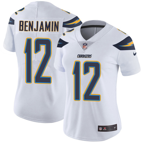 Nike Chargers #12 Travis Benjamin White Women's Stitched NFL Vapor Untouchable Limited Jersey Nike Chargers #12 Travis Benjamin White Women's Stitched NFL Vapor Untouchable Limited Jersey