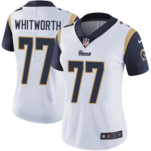Nike Rams #77 Andrew Whitworth White Women's Stitched NFL Vapor Untouchable Limited Jersey Nike Rams #77 Andrew Whitworth White Women's Stitched NFL Vapor Untouchable Limited Jersey