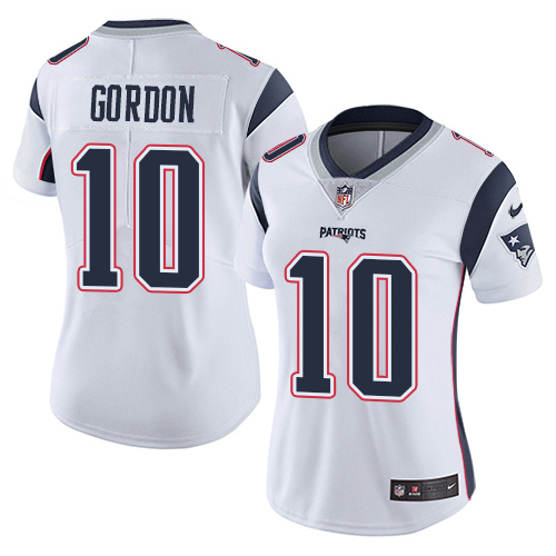Nike Patriots #10 Josh Gordon White Women's Stitched NFL Vapor Untouchable Limited Jersey Nike Patriots #10 Josh Gordon White Women's Stitched NFL Vapor Untouchable Limited Jersey