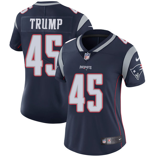 Nike Patriots #45 Donald Trump Navy Blue Team Color Women's Stitched NFL Vapor Untouchable Limited Jersey Nike Patriots #45 Donald Trump Navy Blue Team Color Women's Stitched NFL Vapor Untouchable Limited Jersey