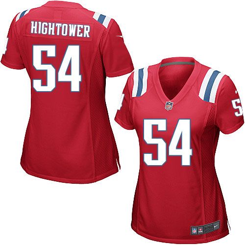 Nike Patriots #54 Dont'a Hightower Red Alternate Women's Stitched NFL Elite Jersey Nike Patriots #54 Dont'a Hightower Red Alternate Women's Stitched NFL Elite Jersey