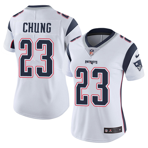 Nike Patriots #23 Patrick Chung White Women's Stitched NFL Vapor Untouchable Limited Jersey Nike Patriots #23 Patrick Chung White Women's Stitched NFL Vapor Untouchable Limited Jersey