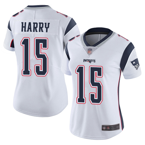 Nike Patriots #15 N'Keal Harry White Women's Stitched NFL Vapor Untouchable Limited Jersey Nike Patriots #15 N'Keal Harry White Women's Stitched NFL Vapor Untouchable Limited Jersey
