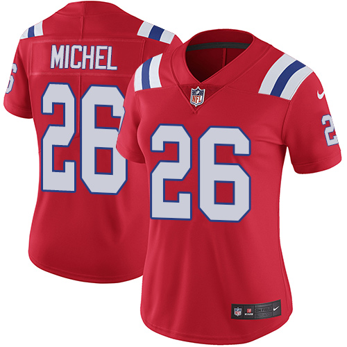 Nike Patriots #26 Sony Michel Red Alternate Women's Stitched NFL Vapor Untouchable Limited Jersey Nike Patriots #26 Sony Michel Red Alternate Women's Stitched NFL Vapor Untouchable Limited Jersey