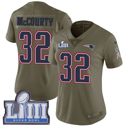 Nike Patriots #32 Devin McCourty Olive Super Bowl LIII Bound Women's Stitched NFL Limited 2017 Salute to Service Jersey Nike Patriots #32 Devin McCourty Olive Super Bowl LIII Bound Women's Stitched NFL Limited 2017 Salute to Service Jersey
