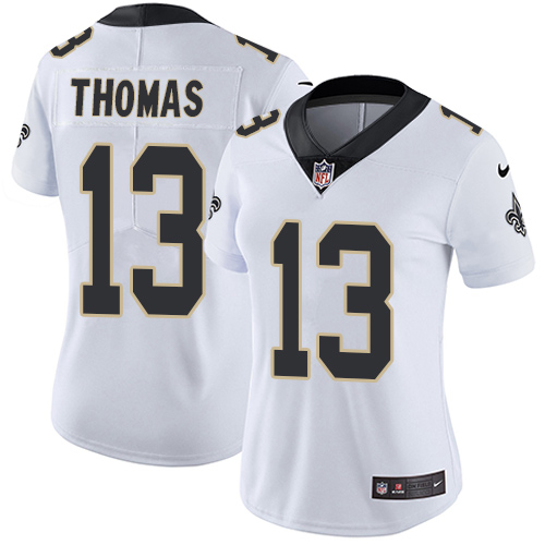 Nike Saints #13 Michael Thomas White Women's Stitched NFL Vapor Untouchable Limited Jersey Nike Saints #13 Michael Thomas White Women's Stitched NFL Vapor Untouchable Limited Jersey