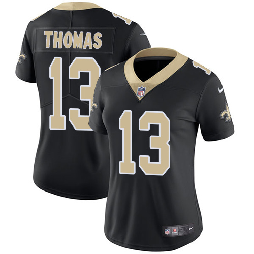 Nike Saints #13 Michael Thomas Black Team Color Women's Stitched NFL Vapor Untouchable Limited Jersey Nike Saints #13 Michael Thomas Black Team Color Women's Stitched NFL Vapor Untouchable Limited Jersey