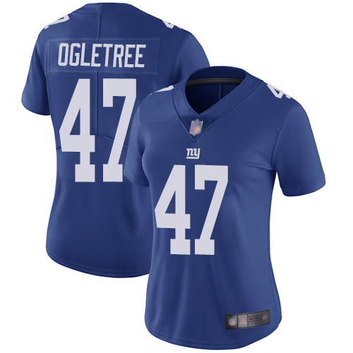 Nike Giants #47 Alec Ogletree Royal Blue Team Color Women's Stitched NFL Vapor Untouchable Limited Jersey Nike Giants #47 Alec Ogletree Royal Blue Team Color Women's Stitched NFL Vapor Untouchable Limited Jersey