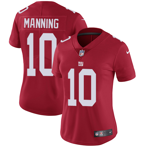 Nike Giants #10 Eli Manning Red Alternate Women's Stitched NFL Vapor Untouchable Limited Jersey Nike Giants #10 Eli Manning Red Alternate Women's Stitched NFL Vapor Untouchable Limited Jersey
