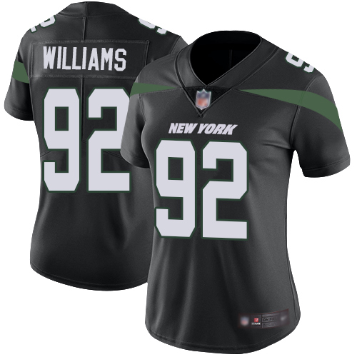 Nike Jets #92 Leonard Williams Black Alternate Women's Stitched NFL Vapor Untouchable Limited Jersey Nike Jets #92 Leonard Williams Black Alternate Women's Stitched NFL Vapor Untouchable Limited Jersey