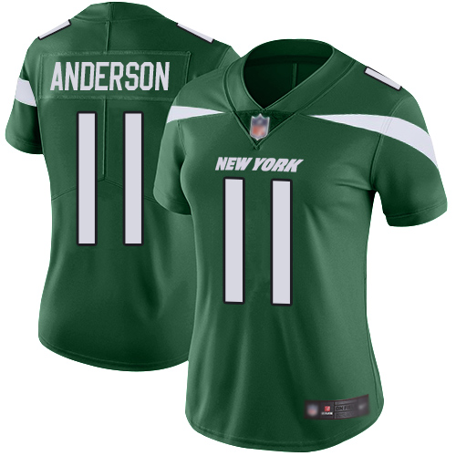 Nike Jets #11 Robby Anderson Green Team Color Women's Stitched NFL Vapor Untouchable Limited Jersey Nike Jets #11 Robby Anderson Green Team Color Women's Stitched NFL Vapor Untouchable Limited Jersey