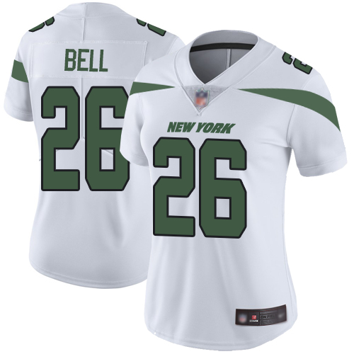 Nike Jets #26 Le'Veon Bell White Women's Stitched NFL Vapor Untouchable Limited Jersey Nike Jets #26 Le'Veon Bell White Women's Stitched NFL Vapor Untouchable Limited Jersey