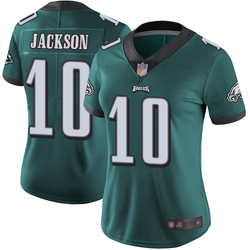 Nike Eagles #10 DeSean Jackson Midnight Green Team Color Women's Stitched NFL Vapor Untouchable Limited Jersey Nike Eagles #10 DeSean Jackson Midnight Green Team Color Women's Stitched NFL Vapor Untouchable Limited Jersey