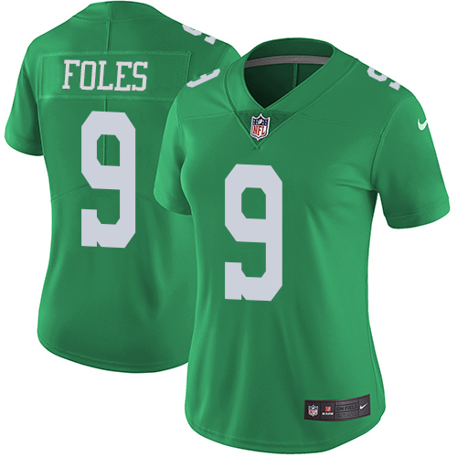 Nike Eagles #9 Nick Foles Green Women's Stitched NFL Limited Rush Jersey Nike Eagles #9 Nick Foles Green Women's Stitched NFL Limited Rush Jersey