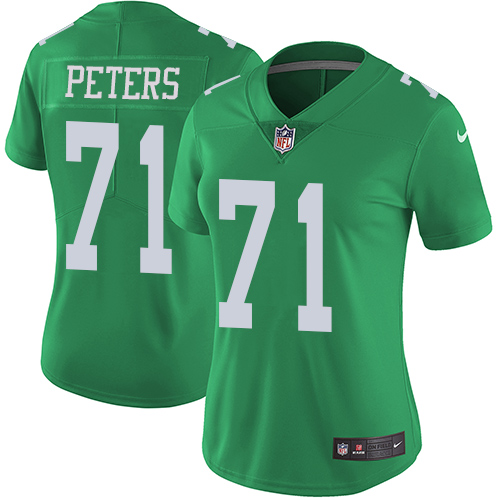 Nike Eagles #71 Jason Peters Green Women's Stitched NFL Limited Rush Jersey Nike Eagles #71 Jason Peters Green Women's Stitched NFL Limited Rush Jersey