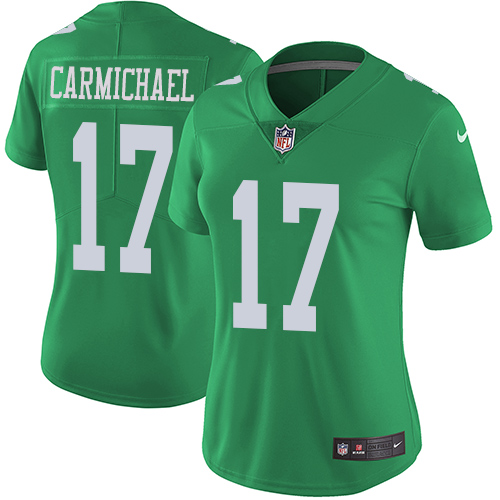 Nike Eagles #17 Harold Carmichael Green Women's Stitched NFL Limited Rush Jersey Nike Eagles #17 Harold Carmichael Green Women's Stitched NFL Limited Rush Jersey