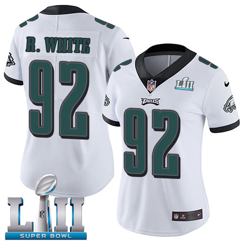 Nike Eagles #92 Reggie White White Super Bowl LII Women's Stitched NFL Vapor Untouchable Limited Jersey Nike Eagles #92 Reggie White White Super Bowl LII Women's Stitched NFL Vapor Untouchable Limited Jersey