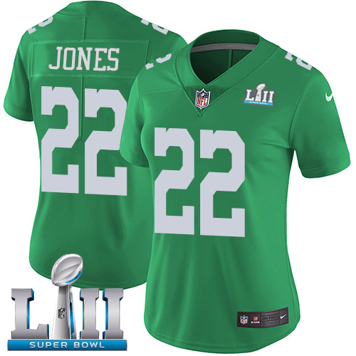 Nike Eagles #22 Sidney Jones Green Super Bowl LII Women's Stitched NFL Limited Rush Jersey Nike Eagles #22 Sidney Jones Green Super Bowl LII Women's Stitched NFL Limited Rush Jersey