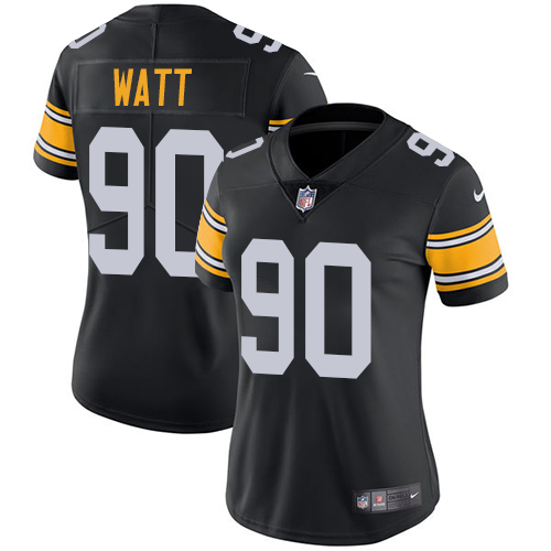Nike Steelers #90 T. J. Watt Black Alternate Women's Stitched NFL Vapor Untouchable Limited Jersey Nike Steelers #90 T. J. Watt Black Alternate Women's Stitched NFL Vapor Untouchable Limited Jersey