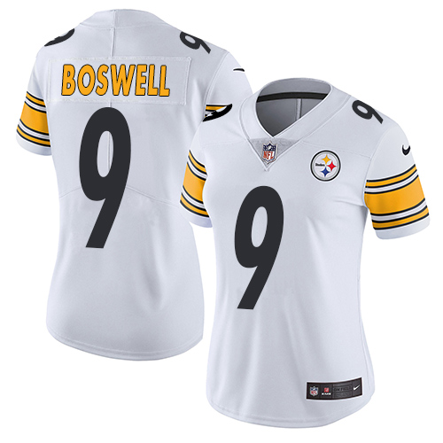 Nike Steelers #9 Chris Boswell White Women's Stitched NFL Vapor Untouchable Limited Jersey Nike Steelers #9 Chris Boswell White Women's Stitched NFL Vapor Untouchable Limited Jersey