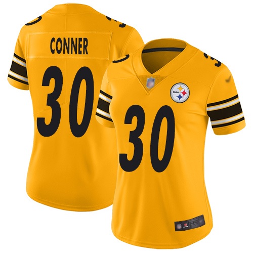 Nike Steelers #30 James Conner Gold Women's Stitched NFL Limited Inverted Legend Jersey Nike Steelers #30 James Conner Gold Women's Stitched NFL Limited Inverted Legend Jersey