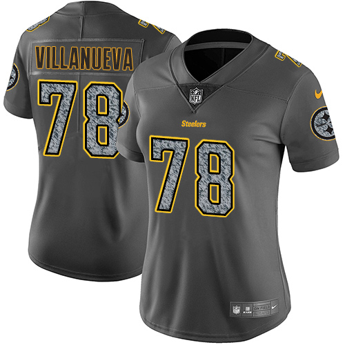 Nike Steelers #78 Alejandro Villanueva Gray Static Women's Stitched NFL Vapor Untouchable Limited Jersey Nike Steelers #78 Alejandro Villanueva Gray Static Women's Stitched NFL Vapor Untouchable Limited Jersey