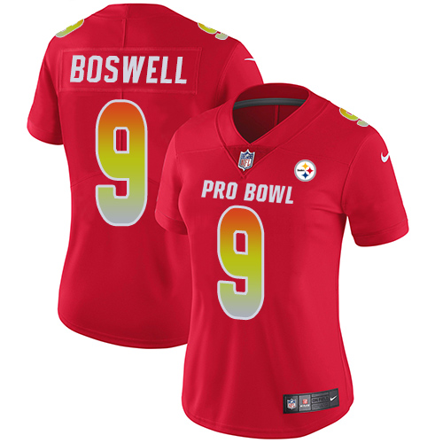 Nike Steelers #9 Chris Boswell Red Women's Stitched NFL Limited AFC 2018 Pro Bowl Jersey Nike Steelers #9 Chris Boswell Red Women's Stitched NFL Limited AFC 2018 Pro Bowl Jersey
