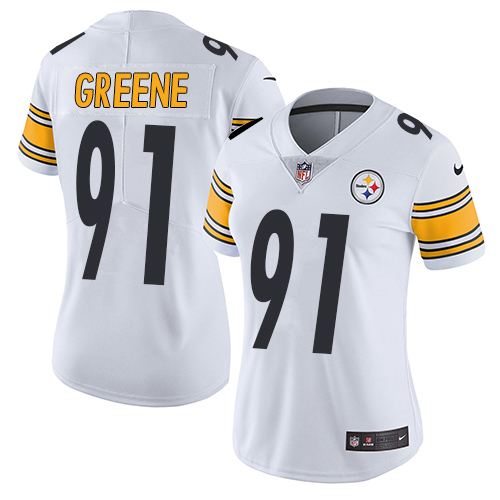 Nike Steelers #91 Kevin Greene White Women's Stitched NFL Vapor Untouchable Limited Jersey Nike Steelers #91 Kevin Greene White Women's Stitched NFL Vapor Untouchable Limited Jersey