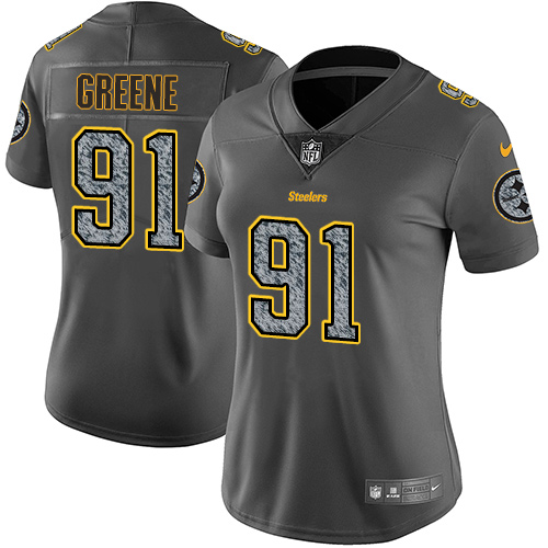 Nike Steelers #91 Kevin Greene Gray Static Women's Stitched NFL Vapor Untouchable Limited Jersey Nike Steelers #91 Kevin Greene Gray Static Women's Stitched NFL Vapor Untouchable Limited Jersey