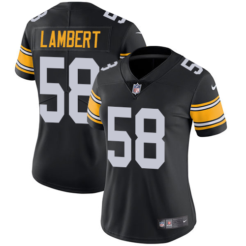 Nike Steelers #58 Jack Lambert Black Alternate Women's Stitched NFL Vapor Untouchable Limited Jersey Nike Steelers #58 Jack Lambert Black Alternate Women's Stitched NFL Vapor Untouchable Limited Jersey