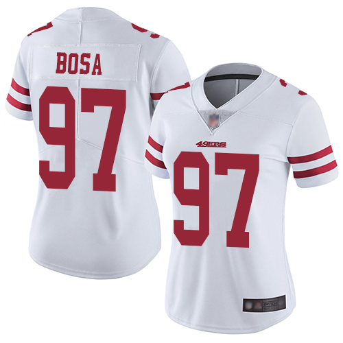 Nike 49ers #97 Nick Bosa White Women's Stitched NFL Vapor Untouchable Limited Jersey Nike 49ers #97 Nick Bosa White Women's Stitched NFL Vapor Untouchable Limited Jersey
