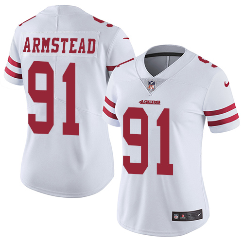 Nike 49ers #91 Arik Armstead White Women's Stitched NFL Vapor Untouchable Limited Jersey Nike 49ers #91 Arik Armstead White Women's Stitched NFL Vapor Untouchable Limited Jersey