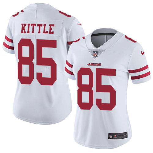 Nike 49ers #85 George Kittle White Women's Stitched NFL Vapor Untouchable Limited Jersey Nike 49ers #85 George Kittle White Women's Stitched NFL Vapor Untouchable Limited Jersey