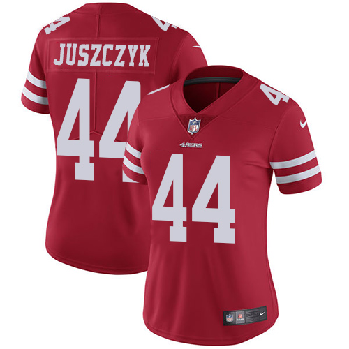 Nike 49ers #44 Kyle Juszczyk Red Team Color Women's Stitched NFL Vapor Untouchable Limited Jersey Nike 49ers #44 Kyle Juszczyk Red Team Color Women's Stitched NFL Vapor Untouchable Limited Jersey
