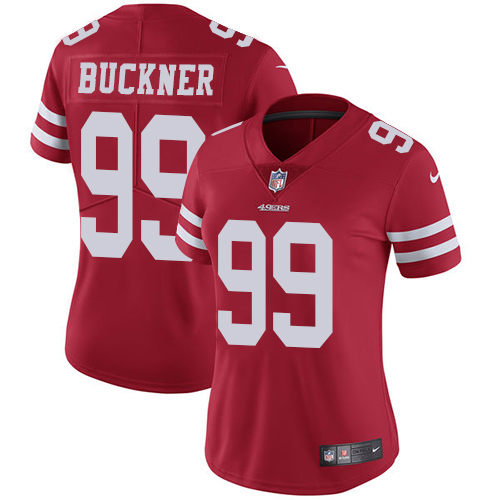 Nike 49ers #99 DeForest Buckner Red Team Color Women's Stitched NFL Vapor Untouchable Limited Jersey Nike 49ers #99 DeForest Buckner Red Team Color Women's Stitched NFL Vapor Untouchable Limited Jersey