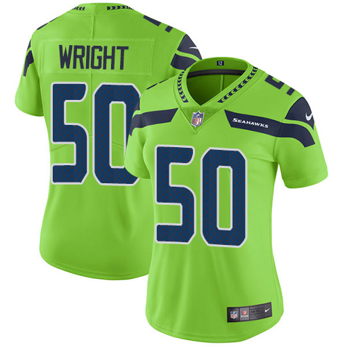 Nike Seahawks #50 K.J. Wright Green Women's Stitched NFL Limited Rush Jersey Nike Seahawks #50 K.J. Wright Green Women's Stitched NFL Limited Rush Jersey