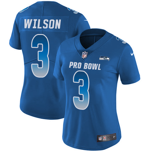 Nike Seahawks #3 Russell Wilson Royal Women's Stitched NFL Limited NFC 2019 Pro Bowl Jersey Nike Seahawks #3 Russell Wilson Royal Women's Stitched NFL Limited NFC 2019 Pro Bowl Jersey