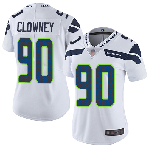 Nike Seahawks #90 Jadeveon Clowney White Women's Stitched NFL Vapor Untouchable Limited Jersey Nike Seahawks #90 Jadeveon Clowney White Women's Stitched NFL Vapor Untouchable Limited Jersey