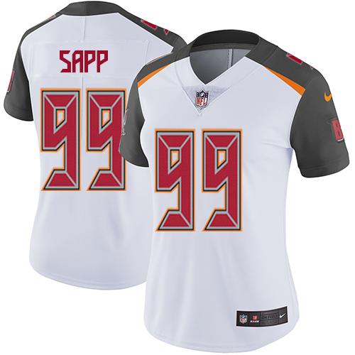 Nike Buccaneers #99 Warren Sapp White Women's Stitched NFL Vapor Untouchable Limited Jersey Nike Buccaneers #99 Warren Sapp White Women's Stitched NFL Vapor Untouchable Limited Jersey