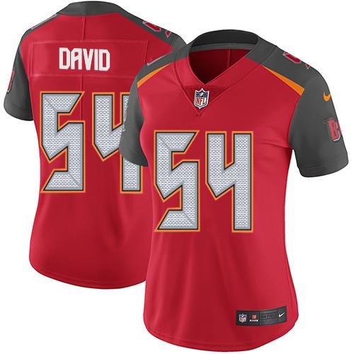 Nike Buccaneers #54 Lavonte David Red Team Color Women's Stitched NFL Vapor Untouchable Limited Jersey Nike Buccaneers #54 Lavonte David Red Team Color Women's Stitched NFL Vapor Untouchable Limited Jersey