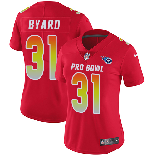 Nike Titans #31 Kevin Byard Red Women's Stitched NFL Limited AFC 2018 Pro Bowl Jersey Nike Titans #31 Kevin Byard Red Women's Stitched NFL Limited AFC 2018 Pro Bowl Jersey