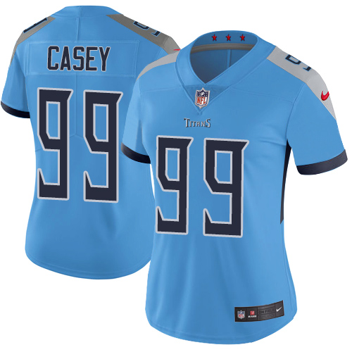 Nike Titans #99 Jurrell Casey Light Blue Alternate Women's Stitched NFL Vapor Untouchable Limited Jersey Nike Titans #99 Jurrell Casey Light Blue Alternate Women's Stitched NFL Vapor Untouchable Limited Jersey