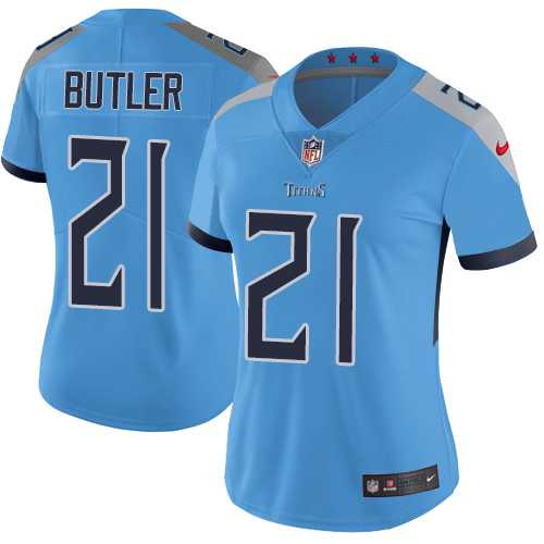 Nike Titans #21 Malcolm Butler Light Blue Alternate Women's Stitched NFL Vapor Untouchable Limited Jersey Nike Titans #21 Malcolm Butler Light Blue Alternate Women's Stitched NFL Vapor Untouchable Limited Jersey