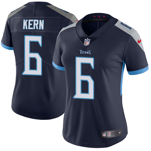 Nike Titans #6 Brett Kern Navy Blue Team Color Women's Stitched NFL Vapor Untouchable Limited Jersey Nike Titans #6 Brett Kern Navy Blue Team Color Women's Stitched NFL Vapor Untouchable Limited Jersey
